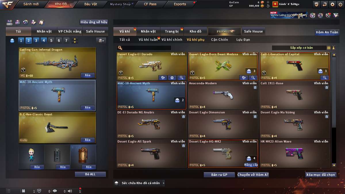 shop acc cf uy tin gia re